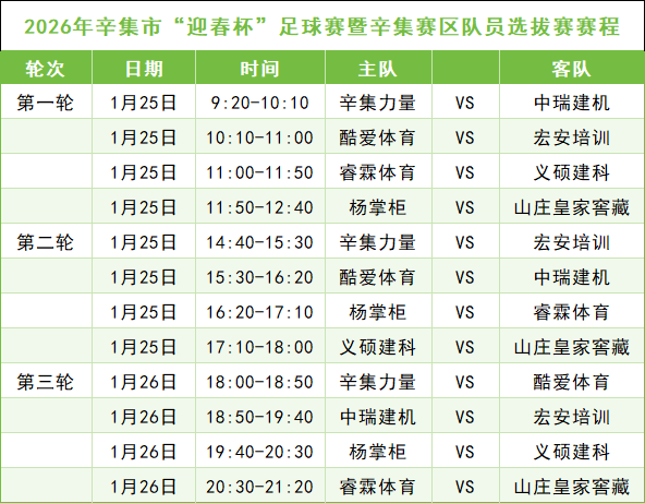 kaiyun-现场见！辛集市“迎春杯”足球赛即将热血开踢→
